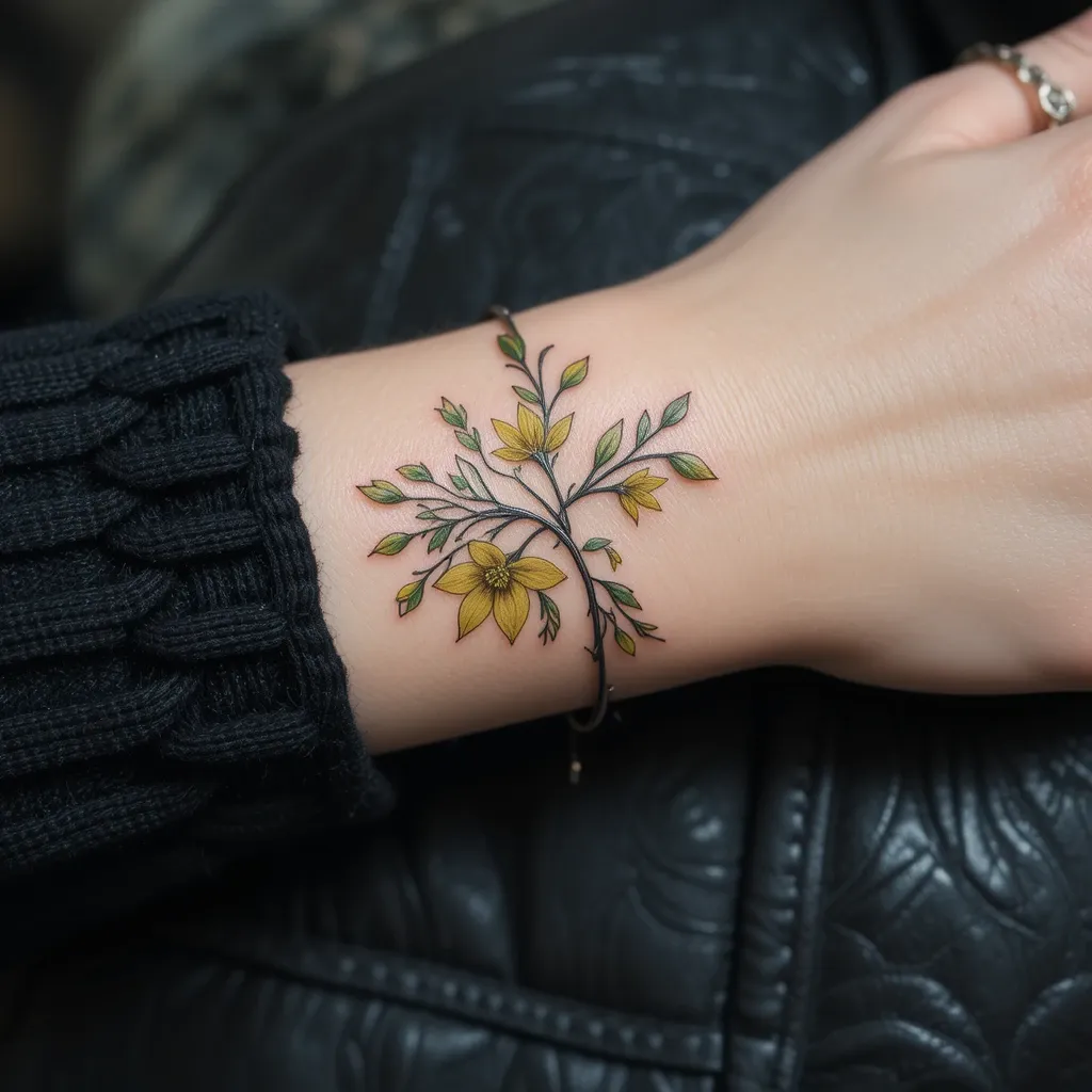 Elegant Jonquil Bracelet Tattoo