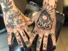 Elegant Witchy Hands with Symbols