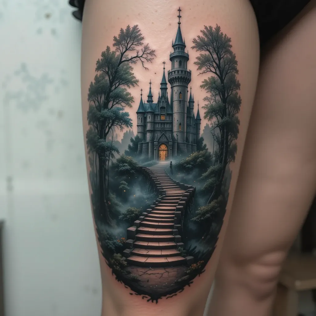 Enchanted Forest Leading to a Castle 