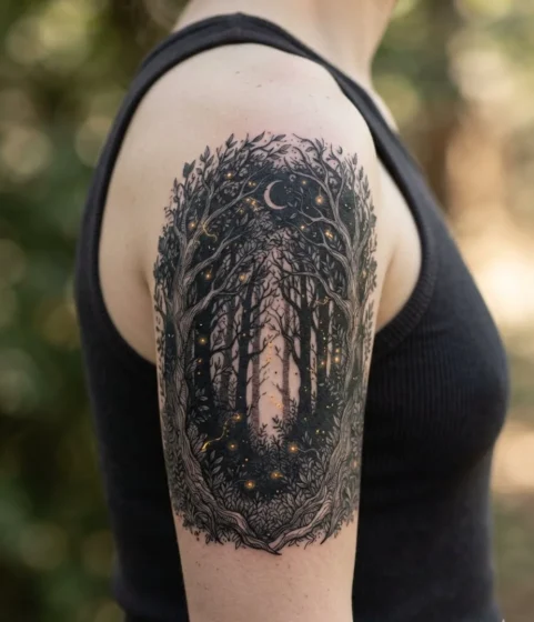 Enchanted Forest Silhouette