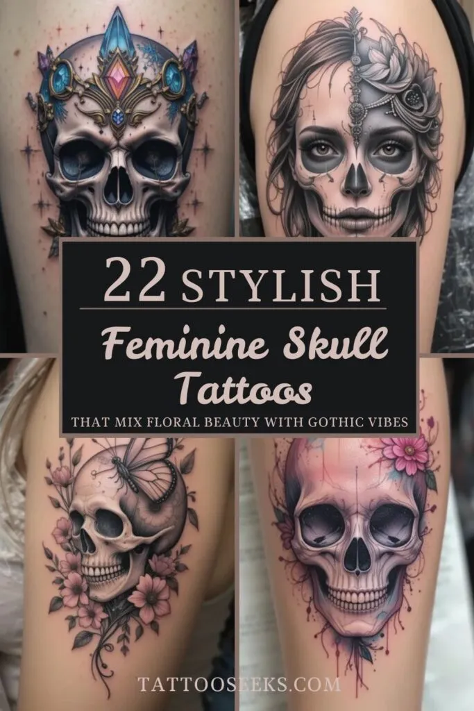 Feminine Skull Tattoos