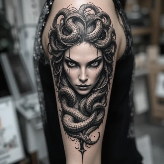 Fierce Medusa Tattoo