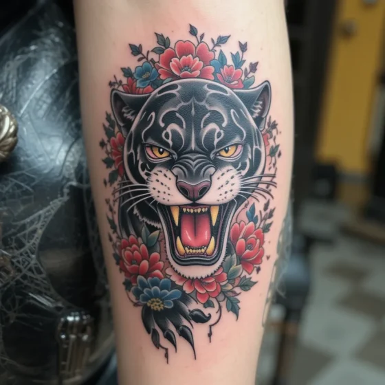Fierce Panther Tattoo