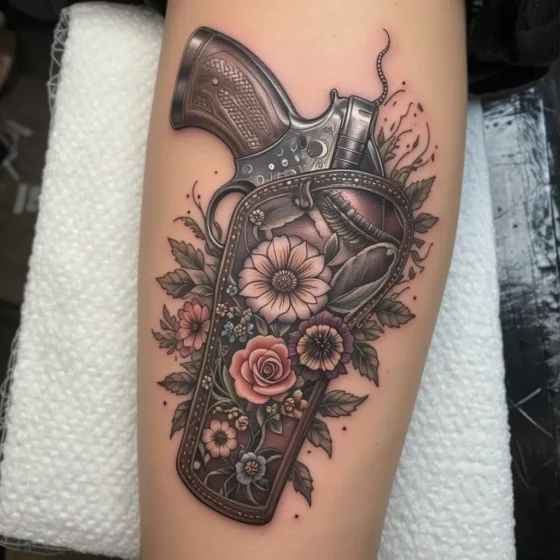 Floral Revolver Holster