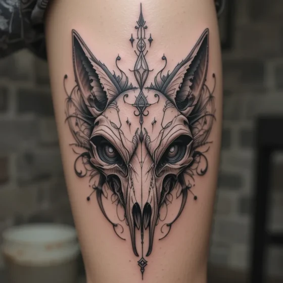 Fox Skull Tattoo
