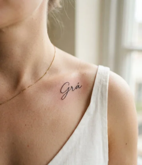 Gaelic Word Tattoo