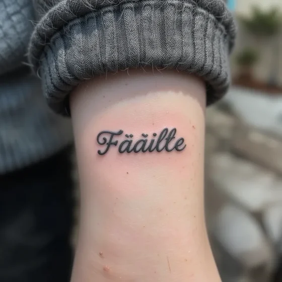 Gaelic Word Tattoo for a Personal Touch