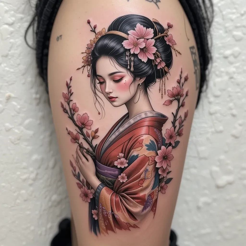 28 Stunning Geisha Tattoo Ideas with Deep Symbolism