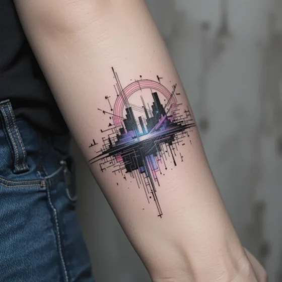 Glitch Effect Tattoo