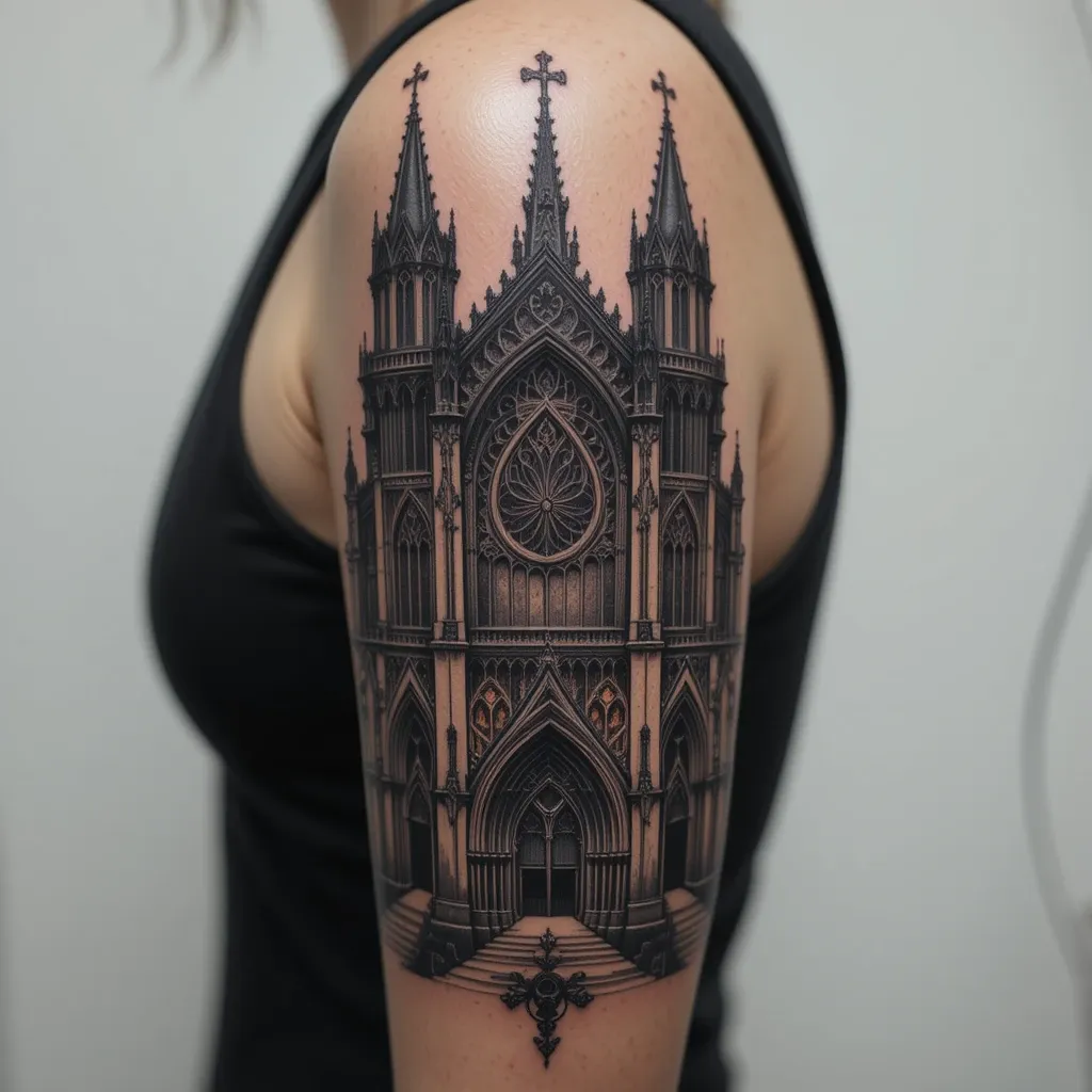 Gothic Cathedral Tattoo