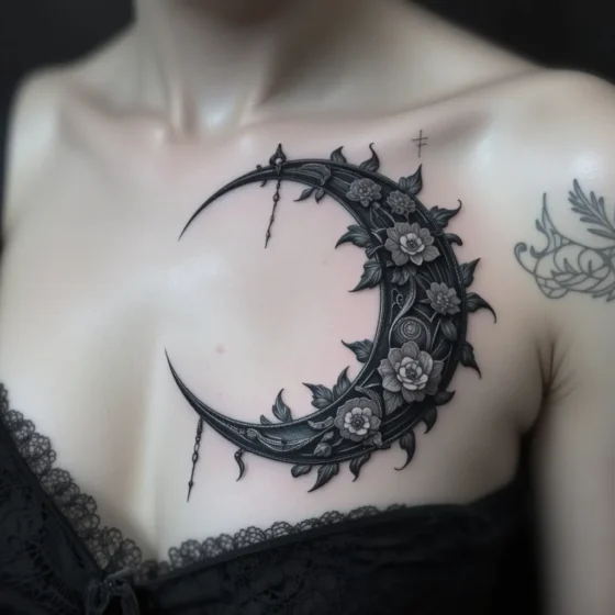Gothic Crescent Moon