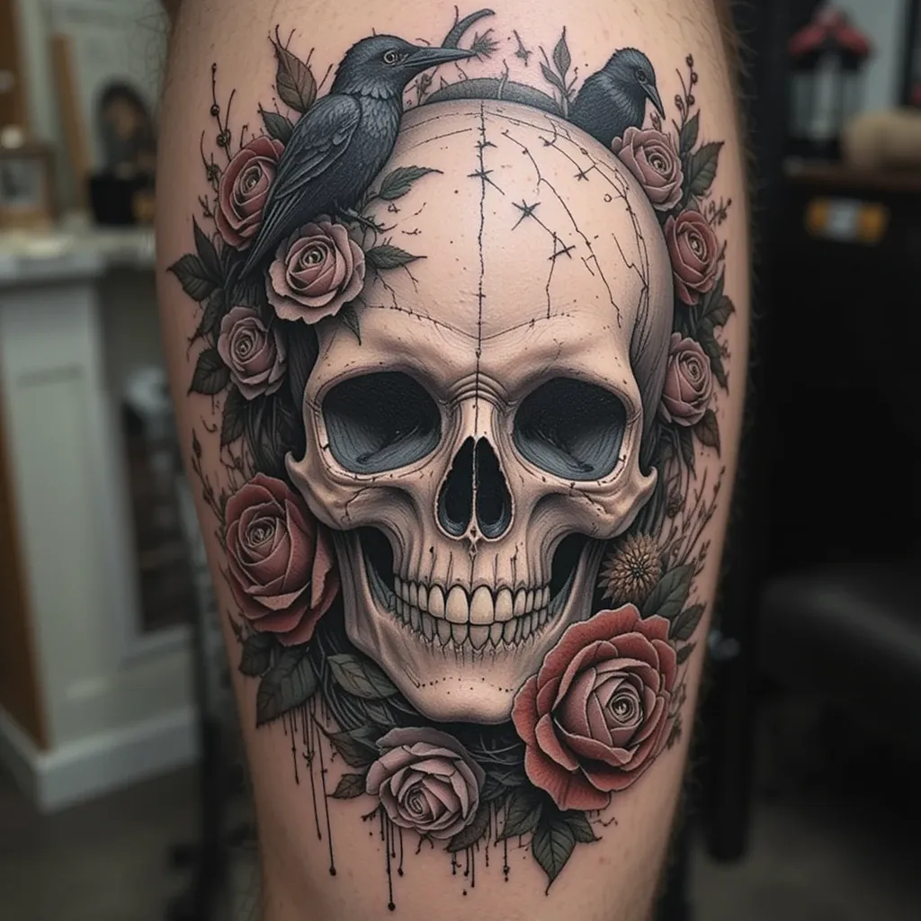 Gothic Skull Tattoo
