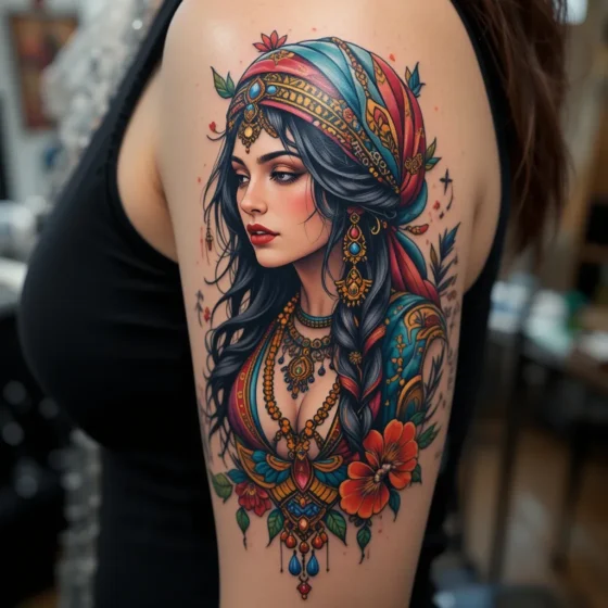 Gypsy Woman Tattoo