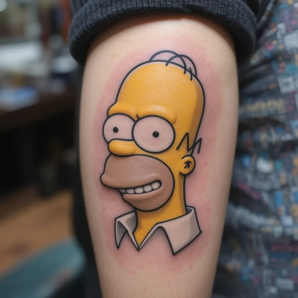 Homer Simpson Tattoo