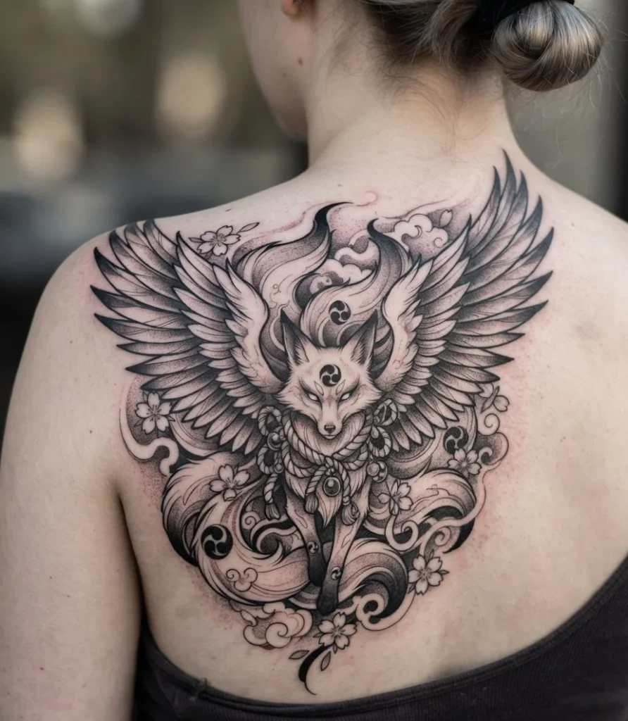 Kitsune with Wings
