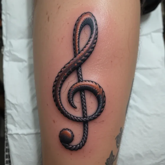 Lasso Forming a Treble Clef