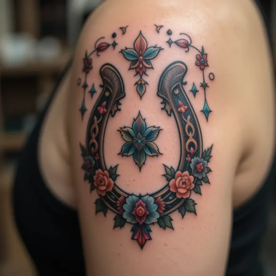 Lucky Horseshoe Tattoo