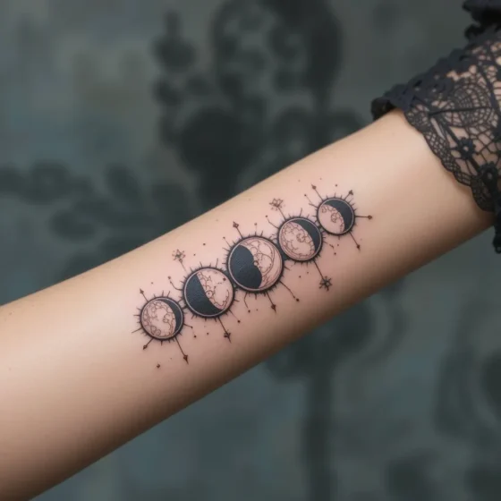 Lunar Phase Tattoo