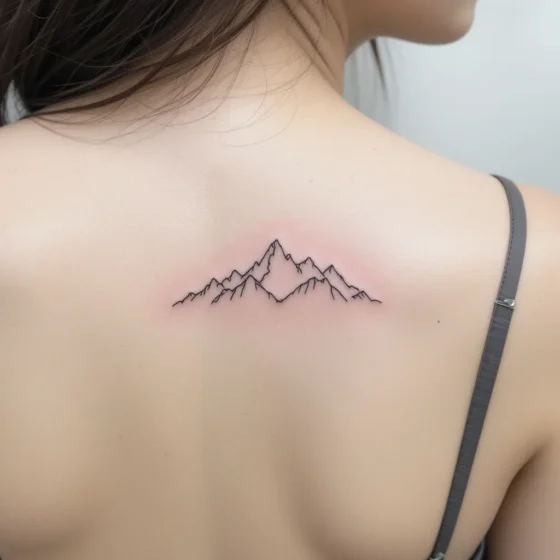 Minimalist Mountain Range