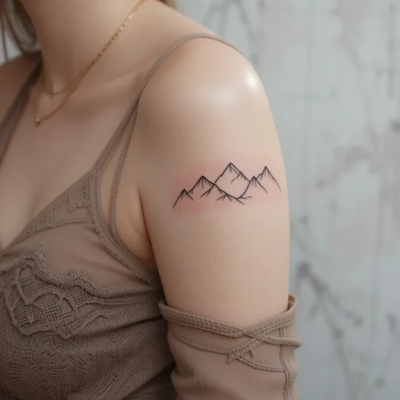 Minimalist Mountain Range