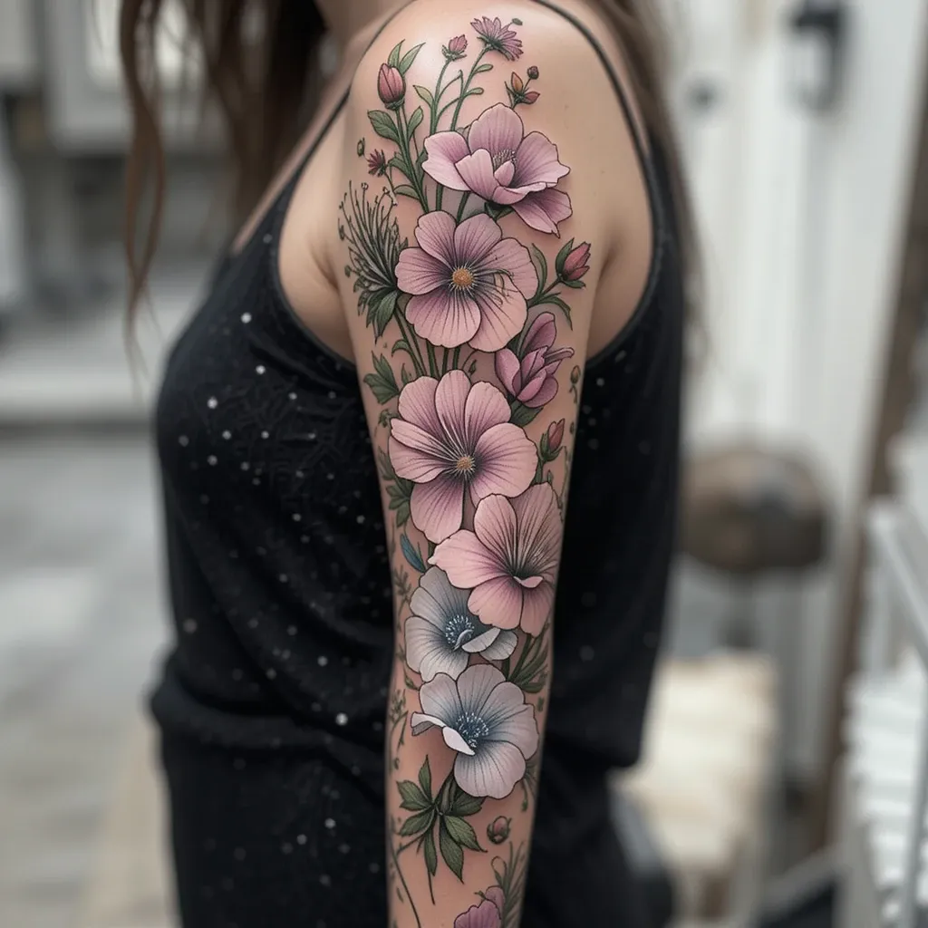 Nature-Inspired Sweet Pea Sleeve