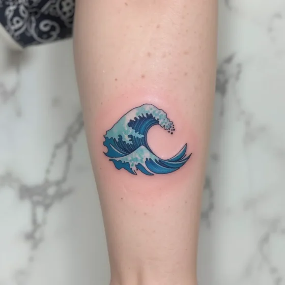 Ocean Wave Tattoo