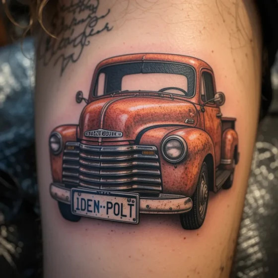 Old Pickup Truck with a Song Title