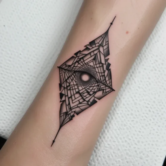 Optical Illusion Tattoo
