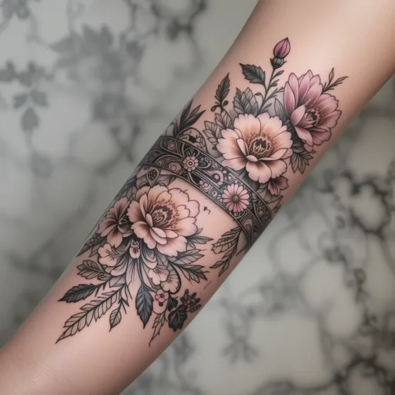 Ornamental Bracelet Tattoo