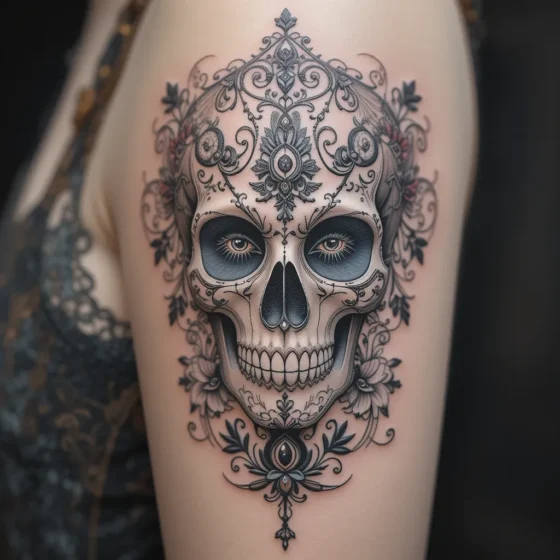 Ornamental Skull Tattoo