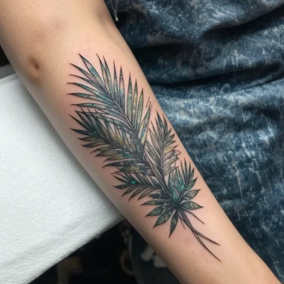 Palm Leaf Tattoo