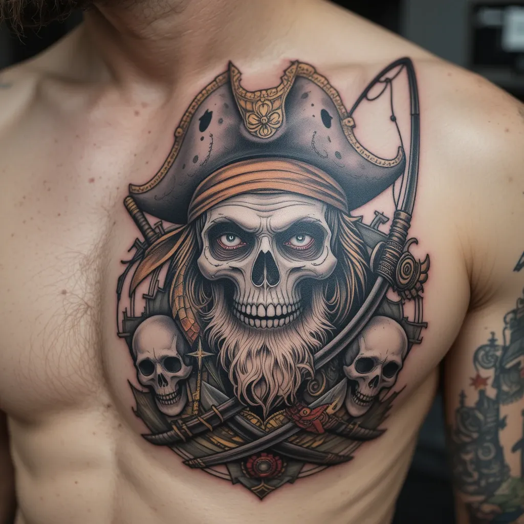 Pirate Fisherman Tattoo