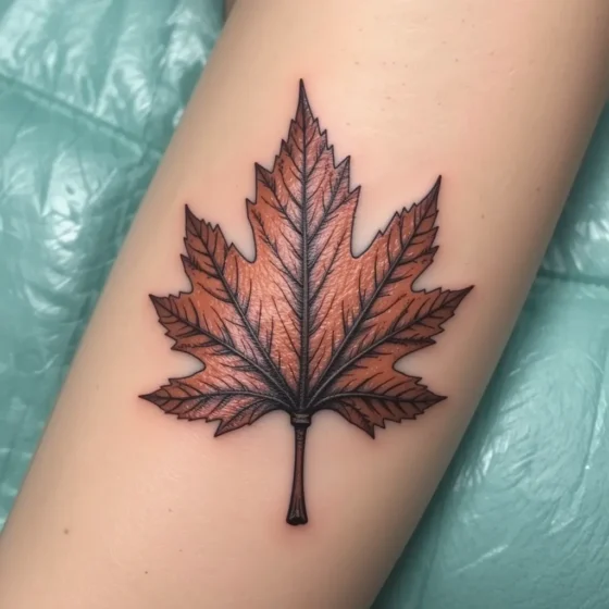 Poplar Leaf Tattoo