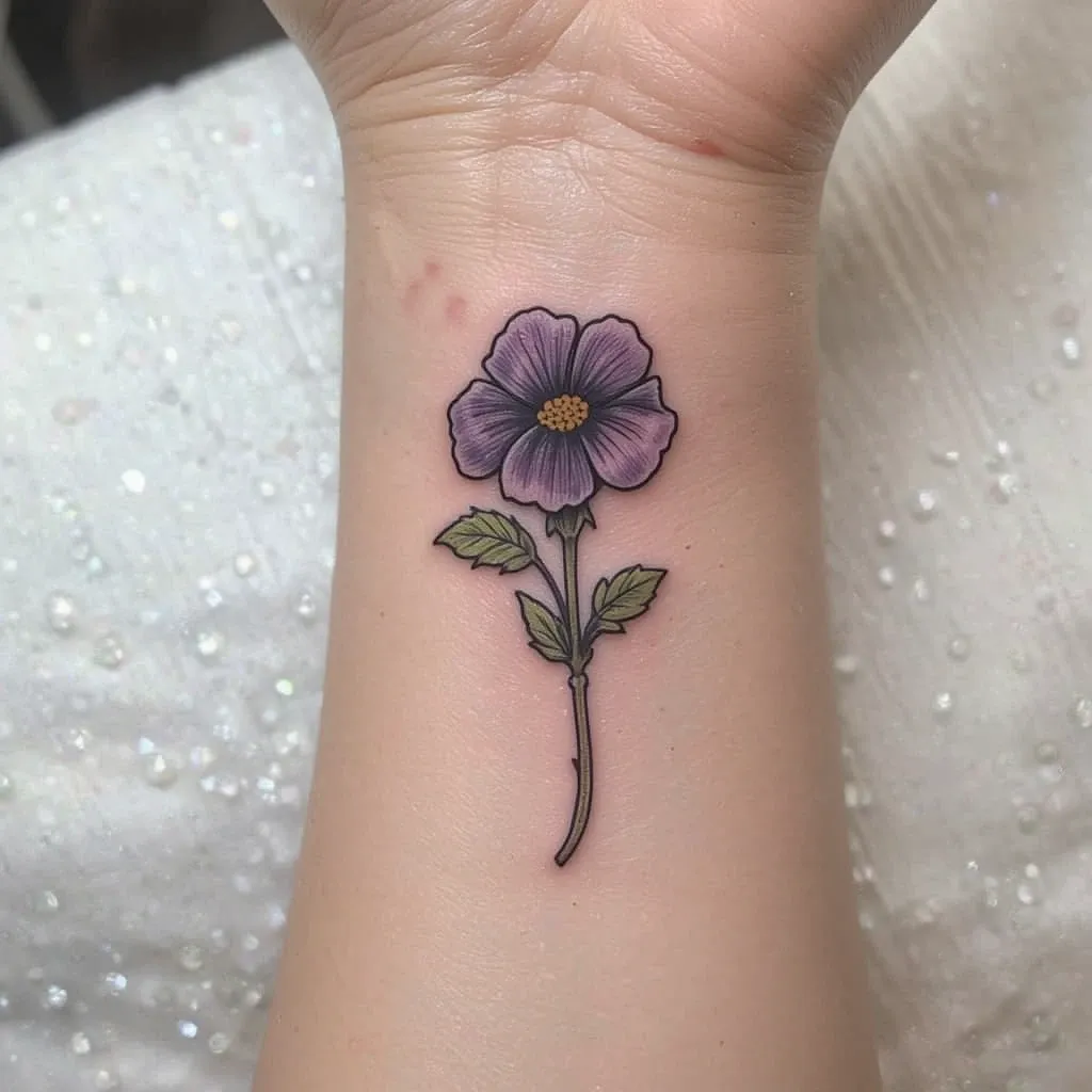 Primrose Wrist Tattoo
