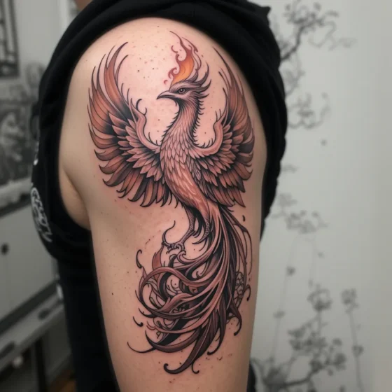 Rising Phoenix Symbolizing Growth