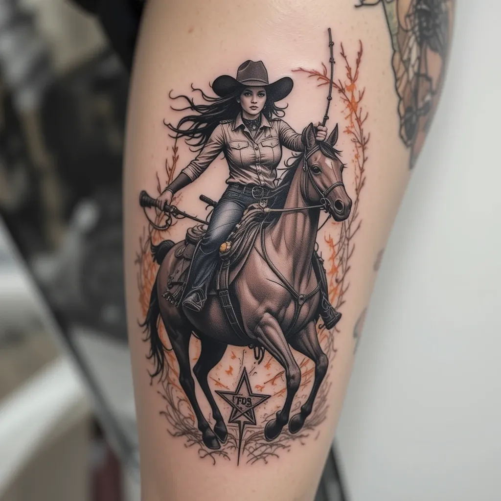 22 Stunning Western Cowgirl Tattoo Ideas for Your Next Ink