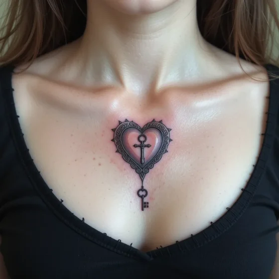 Sacred Heart with a Key