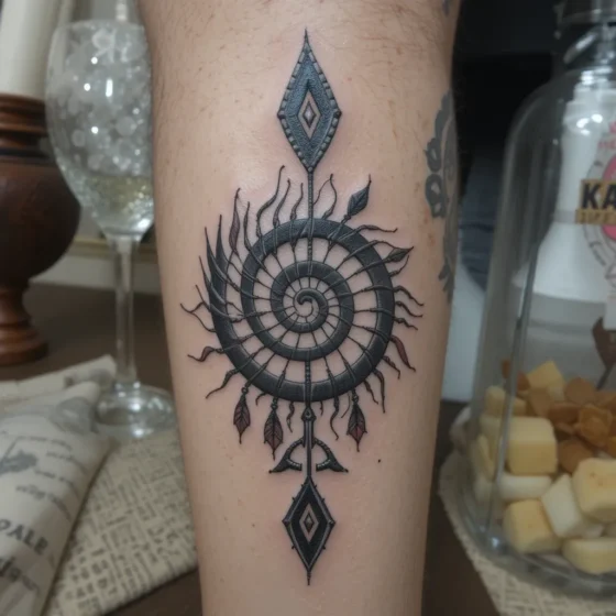 Sacred Spiral Tattoo