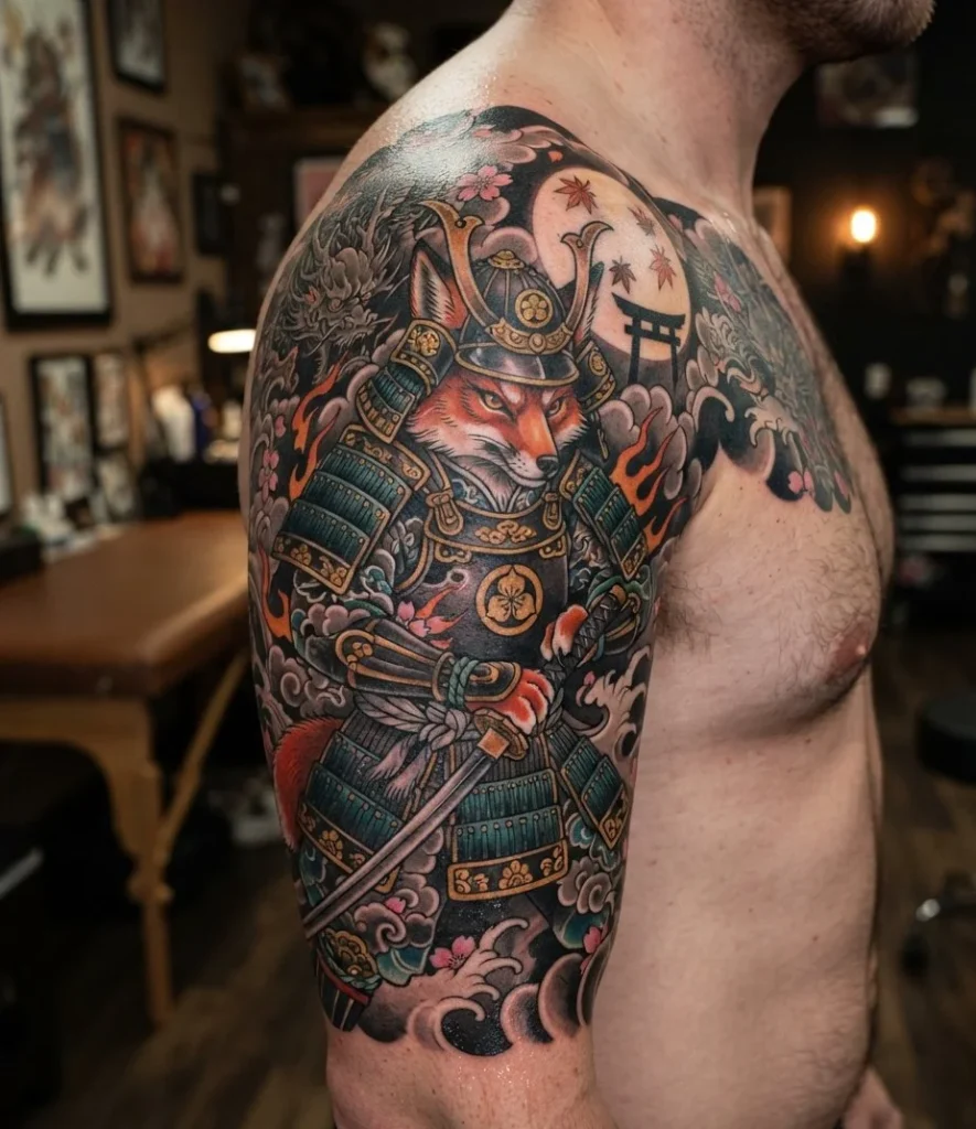 Samurai Kitsune Tattoo