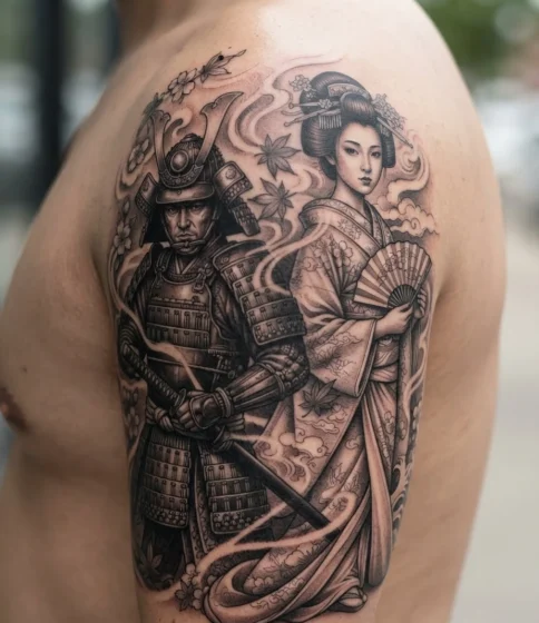 Samurai and Geisha Paired