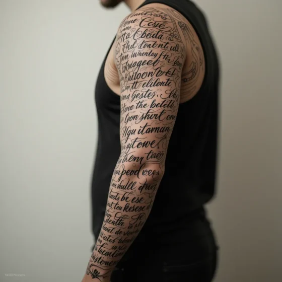 Scripted Mantra Sleeve