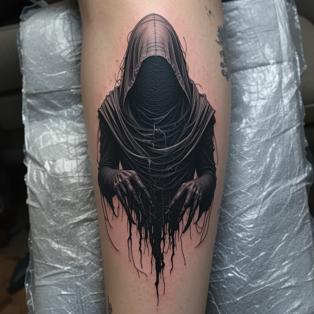 Shadowy Figure Tattoo
