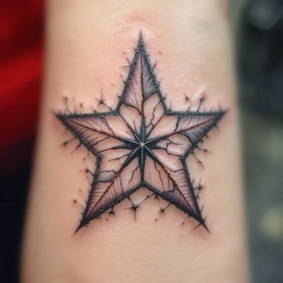 Shattered Star Tattoo