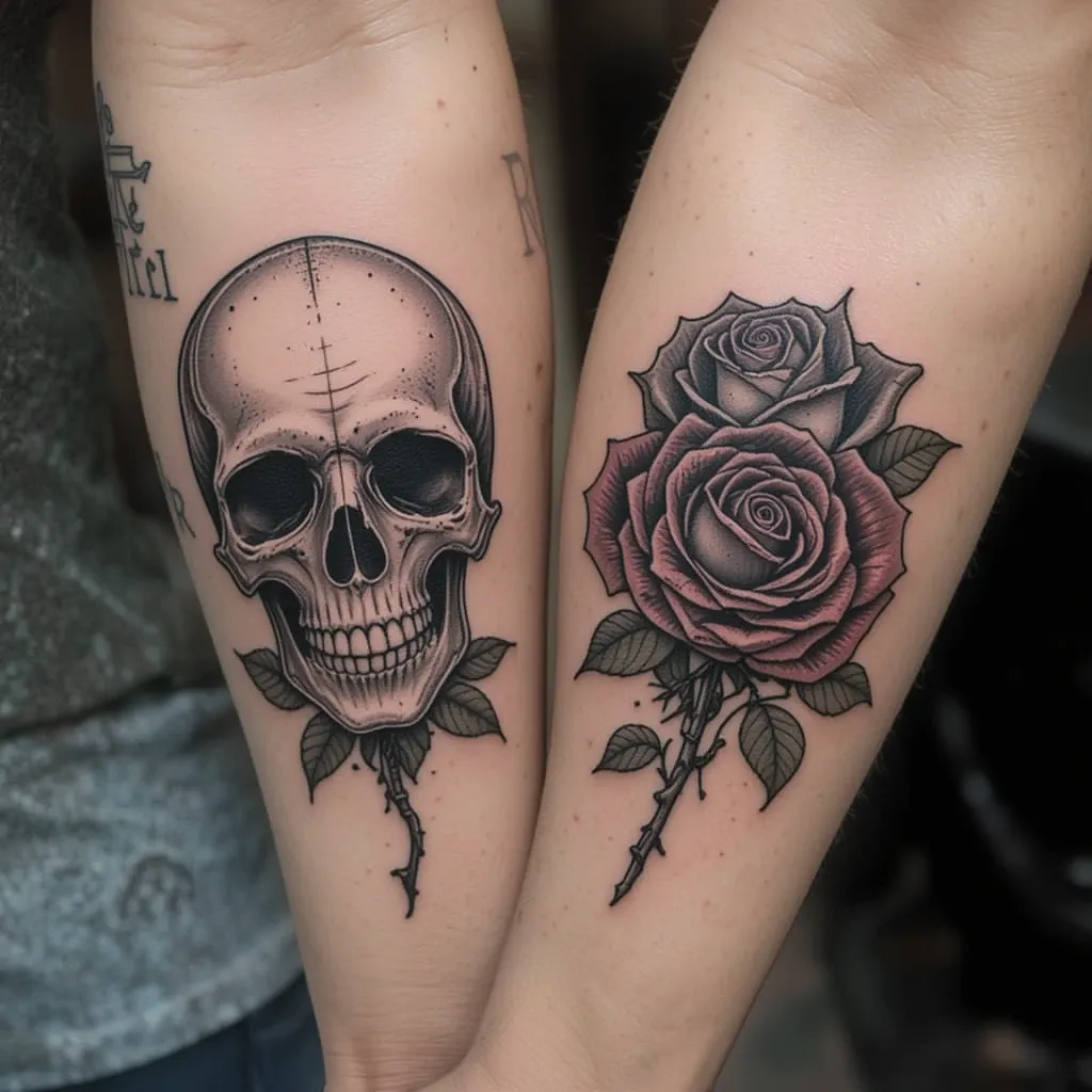 Skull and Rose