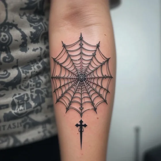 Spider Web Tattoo