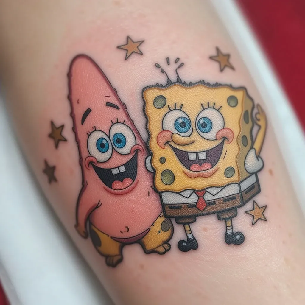 SpongeBob and Patrick Tattoo