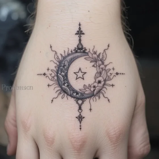 Star and Moon Combination