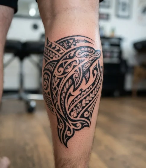 Tribal Dolphin Tattoo