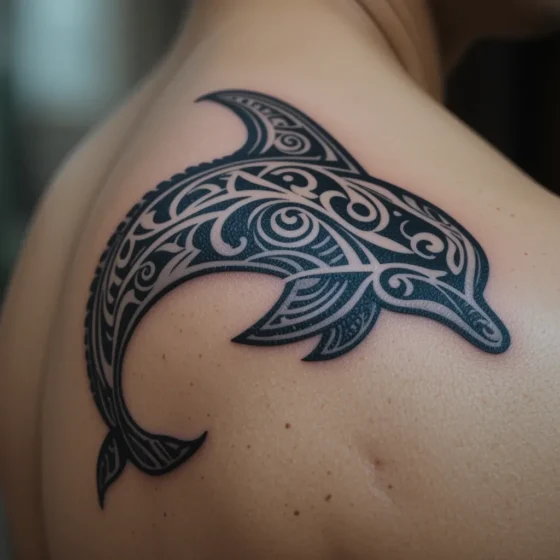 Tribal Dolphin Tattoo