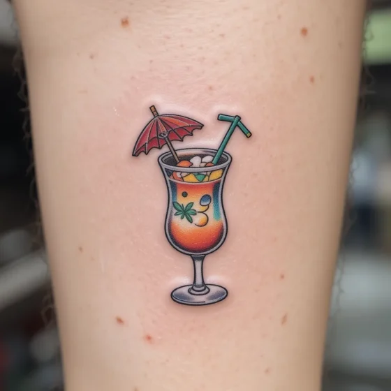 Tropical Cocktail Tattoo